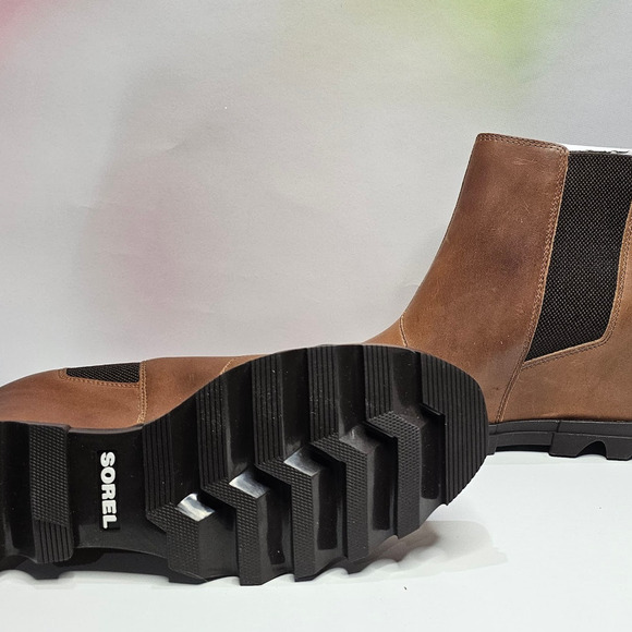Sorel Women's Joan of Arctic Wedge III Chelsea Size 10.5 Hazelnet BlackBrown NWT - Picture 8 of 8